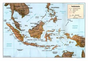Carte d'Indonésie